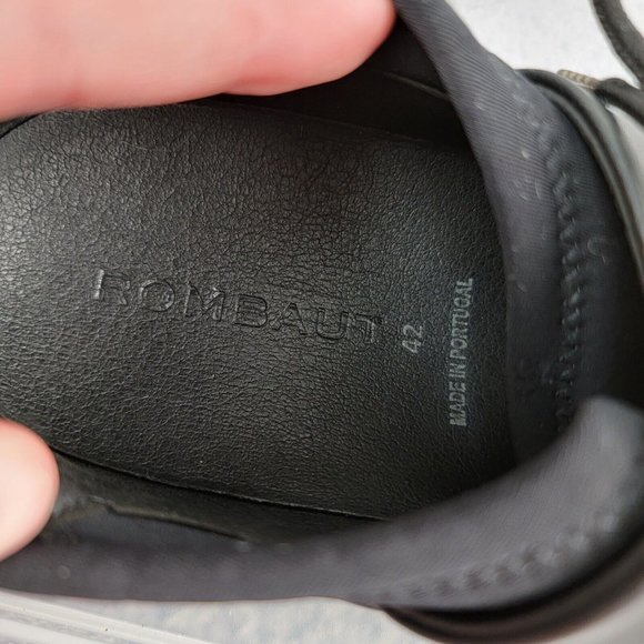 Rombaut Vegan Leather Enviromentally Friendly Black Shoe Unisex 42 or 9M, 10W - Picture 7 of 9